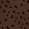 Brown Faux Leather Shoe with Perforated Detail